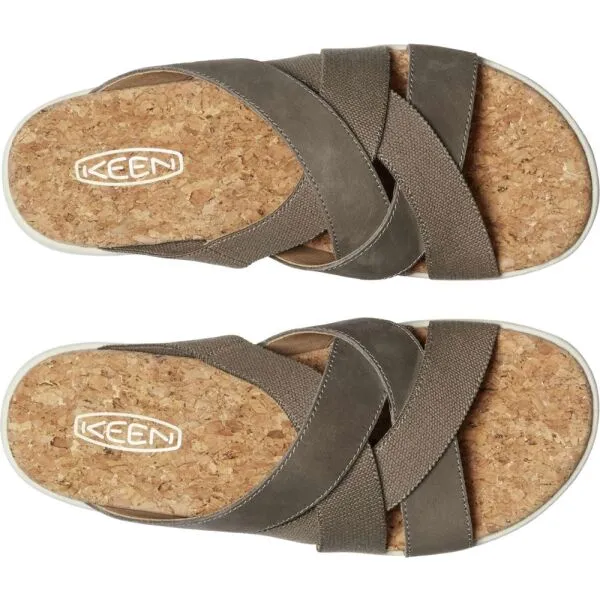 Keen ELLE MIXED SLIDE W Dámske šľapky, hnedá, veľkosť 38