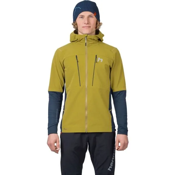 Hannah TRANE HOODY Pánska hybridná bunda, zelená, veľkosť