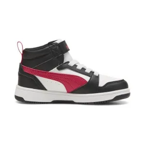 Puma REBOUND V6 MID AC+ PS Detská vychádzková obuv, biela, veľkosť 28
