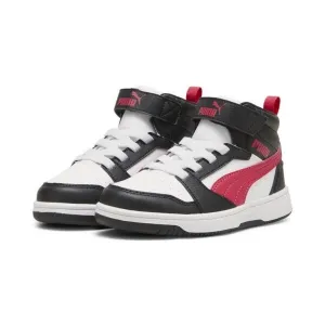 Puma REBOUND V6 MID AC+ PS Detská vychádzková obuv, biela, veľkosť 28