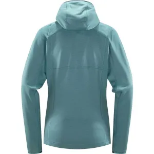 HAGLÖFS SKUTA HOOD W Dámska mikina, tyrkysová, veľkosť