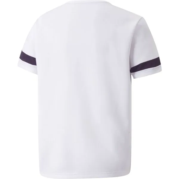Puma TEAMRISE JERSEY JR Detské tričko, biela, veľkosť
