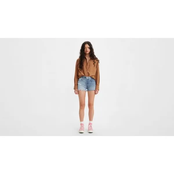 Levi's&reg; 501 SHORTS Dámske džínsové kraťasy, modrá, veľkosť