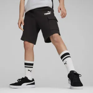 Puma ESSENTIALS CARGO SHORTS Detské šortky, čierna, veľkosť
