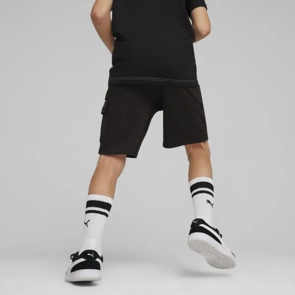 Puma ESSENTIALS CARGO SHORTS Detské šortky, čierna, veľkosť