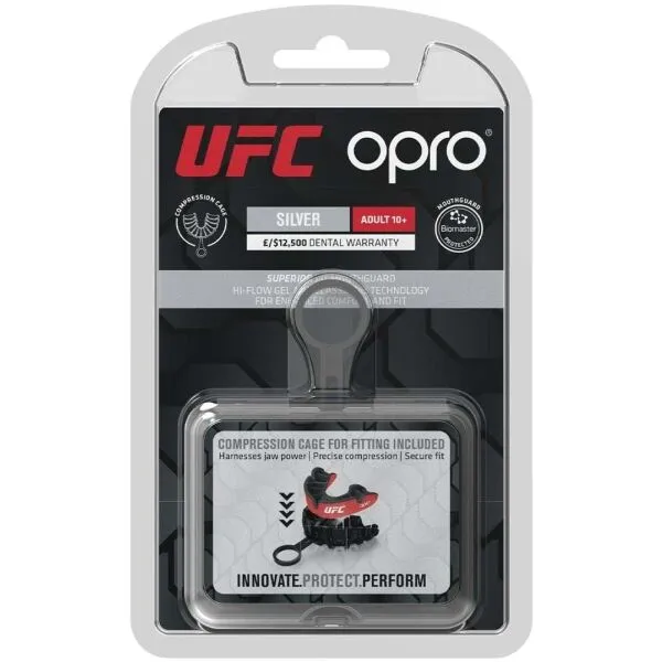 Opro SILVER UFC Chránič zubov, červená, veľkosť