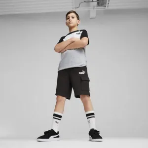 Puma ESSENTIALS CARGO SHORTS Detské šortky, čierna, veľkosť