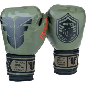 Fighter TACTICAL 12 OZ Boxerské rukavice, tmavo zelená, veľkosť