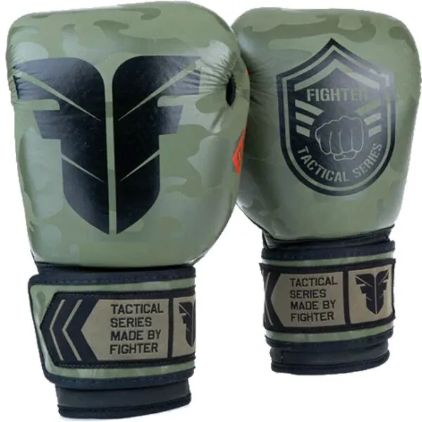 Fighter TACTICAL 12 OZ Boxerské rukavice, tmavo zelená, veľkosť