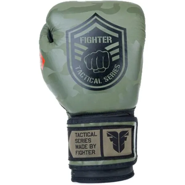 Fighter TACTICAL 12 OZ Boxerské rukavice, tmavo zelená, veľkosť