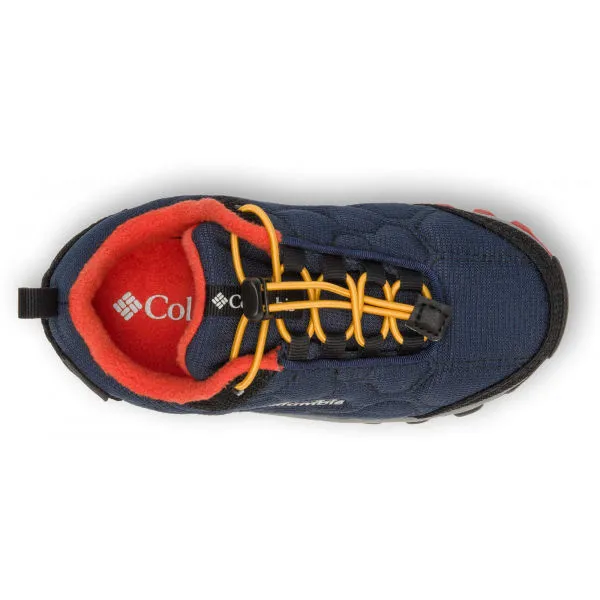 Columbia FIRECAMP SLEDDER 3 WP Detská outdoorová obuv, tmavo modrá, veľkosť 29