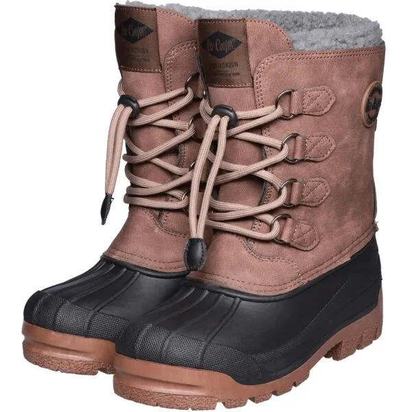 High Warm Children's Snow Boots with Drawstring Lee Cooper Brown