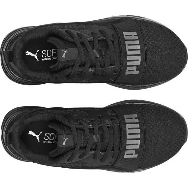 Puma WIRED RUN PURE JR Juniorská vychádzková obuv, čierna, veľkosť 38