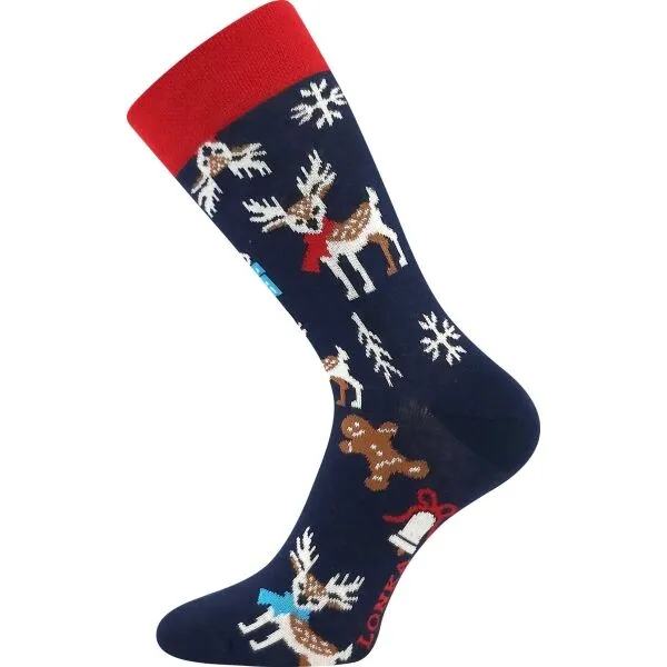Lonka CHRISTMAS REINDEER 2PK Ponožky, biela, veľkosť 26-28