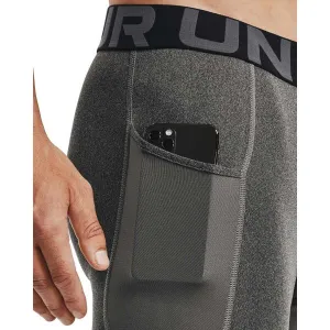 Under Armour HG ARMOUR LONG SHORTS Pánske kompresné kraťasy, sivá, veľkosť