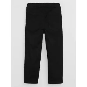 Čierne chlapčenský slim fit džínsy Gap