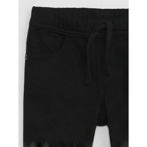 Čierne chlapčenský slim fit džínsy Gap