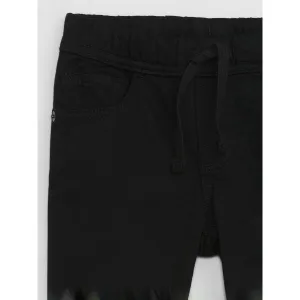 Čierne chlapčenský slim fit džínsy Gap