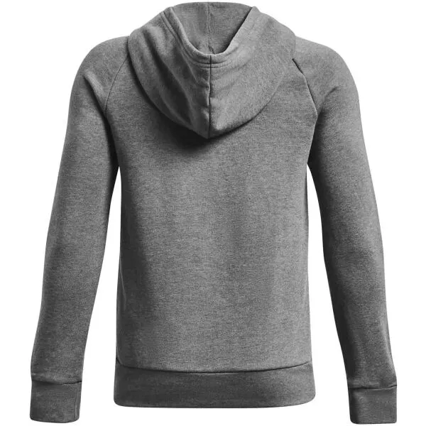 Under Armour RIVAL FLEECE BL HOODIE Chlapčenská mikina, tmavo sivá, veľkosť