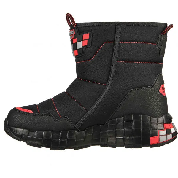 Skechers MEGA-CRAFT Chlapčenská zateplená zimná obuv, čierna, veľkosť