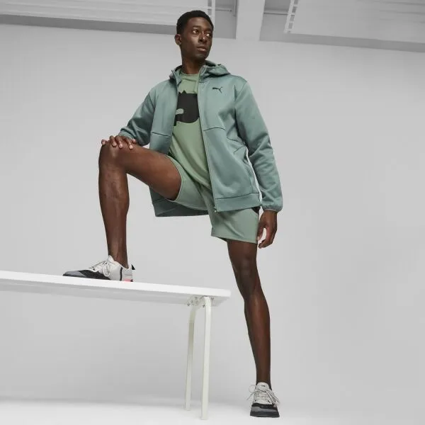 Puma TRAIN ALL DAY Pánska športová mikina, khaki, veľkosť