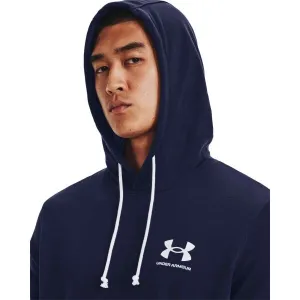 Under Armour RIVAL TERRY LC SS HD Pánska fitness mikina, tmavo modrá, veľkosť