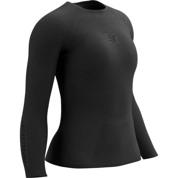 Compressport ON/OFF BASE LAYER LS TOP W Dámske termotričko, čierna, veľkosť