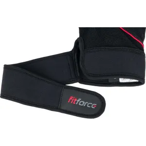 Fitforce FERAL Kožené fitness rukavice, čierna, veľkosť