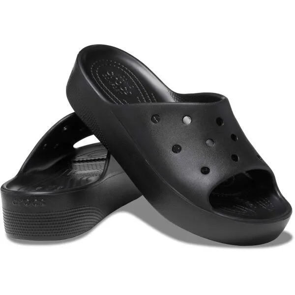 Crocs CLASSIC PLATFORM SLIDE Dámska nazúvacia obuv, čierna, veľkosť 41/42