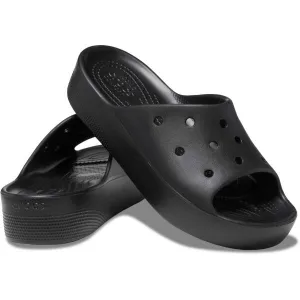 Crocs CLASSIC PLATFORM SLIDE Dámska nazúvacia obuv, čierna, veľkosť 41/42