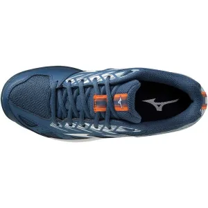 Mizuno STEALTH STAR JUNIOR Deětská indoorová obuv, tmavo modrá, veľkosť 32.5