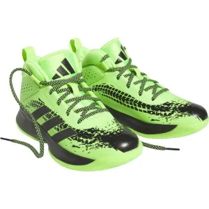 adidas CROSS EM UP 5 K WIDE Chlapčenská basketbalová obuv, zelená, veľkosť 38