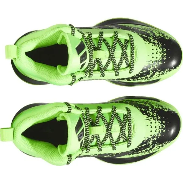 adidas CROSS EM UP 5 K WIDE Chlapčenská basketbalová obuv, zelená, veľkosť 38