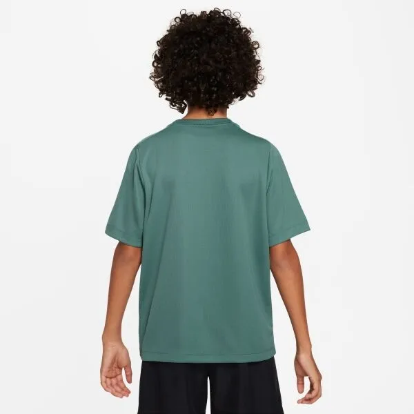 Nike DF MULTI+ SS TOP HBR Chlapčenské tričko, tmavo zelená, veľkosť