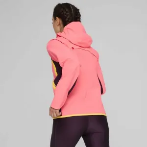 Puma RUN ULTRAWEAVE RAINCELL JACKET W Dámska bežecká bunda, lososová, veľkosť
