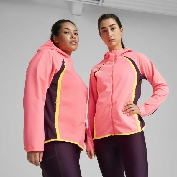 Puma RUN ULTRAWEAVE RAINCELL JACKET W Dámska bežecká bunda, lososová, veľkosť