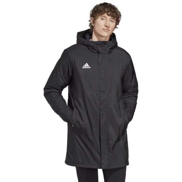 adidas ENTRADA 22 STADIUM JACKET Juniorská futbalová bunda, čierna, veľkosť