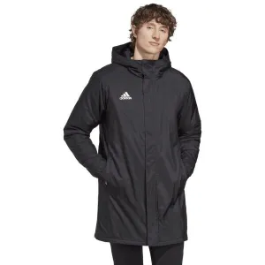 adidas ENTRADA 22 STADIUM JACKET Juniorská futbalová bunda, čierna, veľkosť
