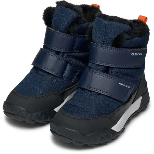 Geox J TREKKYUP B ABX F Chlapčenská členková obuv, tmavo modrá, veľkosť