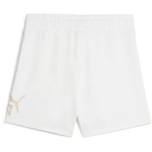 Puma ESSENTIALS + SUMMER DAZE SHORTS G Dievčenské kraťasy, biela, veľkosť