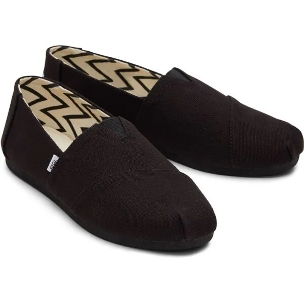 TOMS RECYCLED COT CAN WM ALPR Dámske espadrilky, čierna, veľkosť