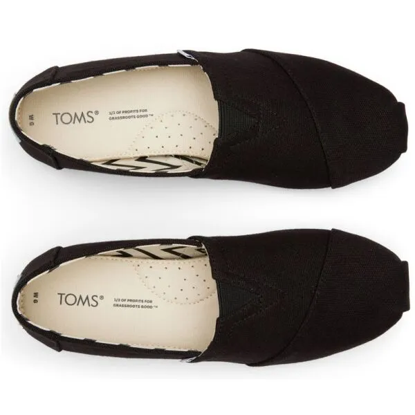 TOMS RECYCLED COT CAN WM ALPR Dámske espadrilky, čierna, veľkosť