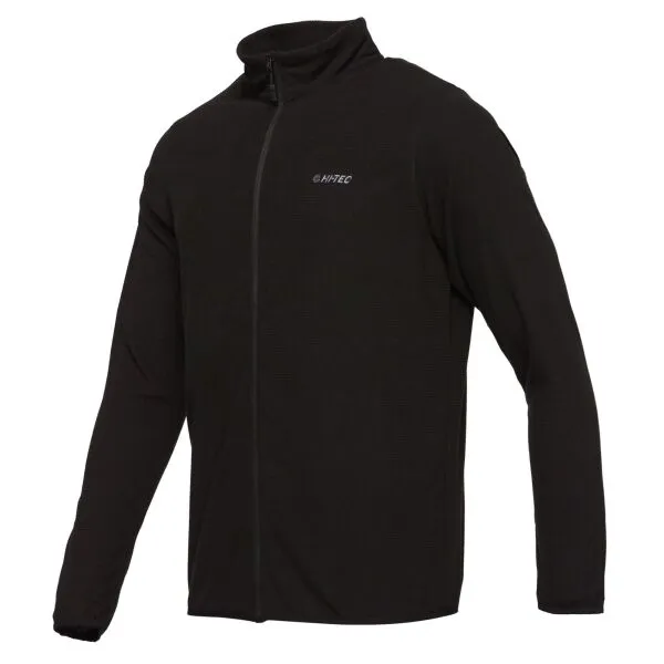 Hi-Tec DAMIS FLEECE FULL ZIP Pánská mikina, čierna, veľkosť