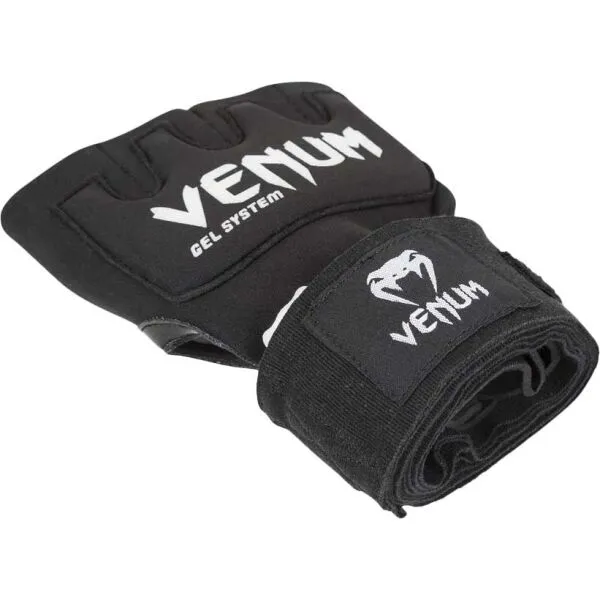 Venum KONTACT GEL GLOVE WRAPS Rukavice, čierna, veľkosť