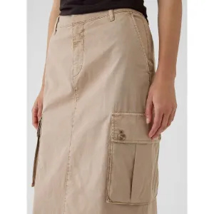 GAP UTILITY MIDI Dámska sukňa, béžová, veľkosť