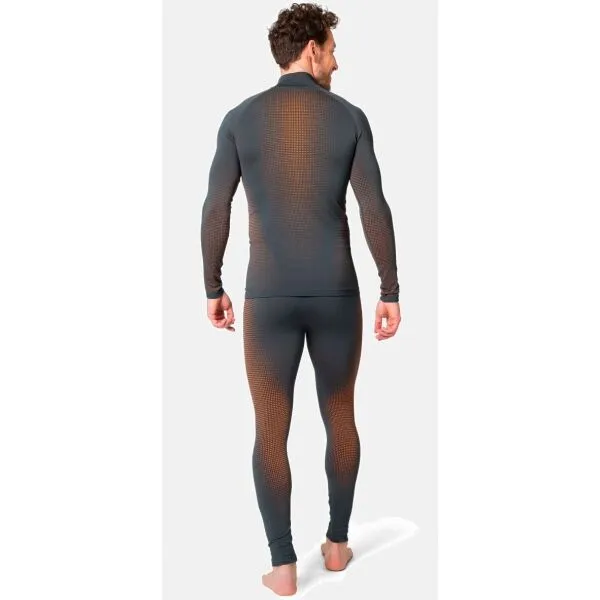 Odlo PERFORMANCE WARM ECO Pánske funkčné nohavice, tmavo sivá, veľkosť