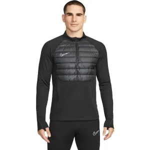 Nike THERMA-FIT ACADEMY Pánska  hybridná mikina, čierna, veľkosť XXL