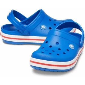 Crocs CROCBAND CLOG K Detská nazúvacia obuv, modrá, veľkosť 33/34