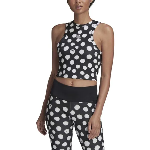 adidas FARM PRINT AEROREADY SPORT Dámske športové tielko, čierna, veľkosť
