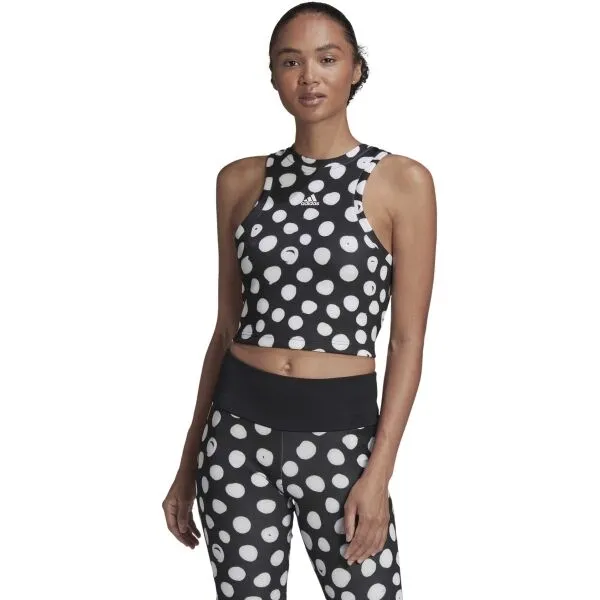 adidas FARM PRINT AEROREADY SPORT Dámske športové tielko, čierna, veľkosť